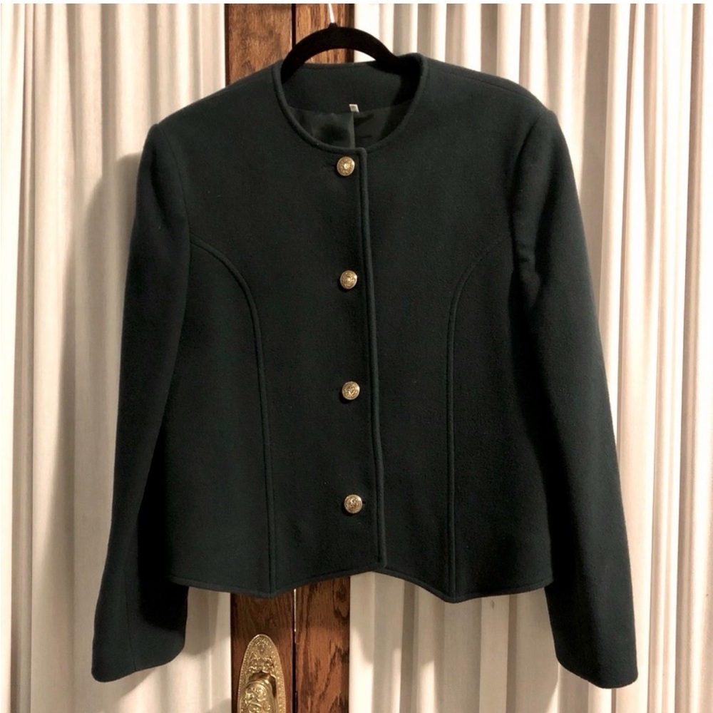 Edinburgh Forest Green Wool Jacket Blazer